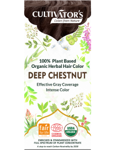 Tinte orgánico Castaño Oscuro Cultivator's 100 gr. Ecocert 2