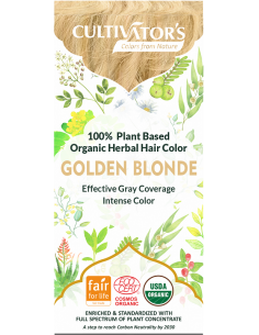 Tinte orgánico Rubio Dorado Cultivator's 100 gr. Ecocert 2