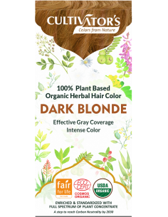 Tinte orgánico Rubio Oscuro Cultivator's 100 gr. Ecocert 2
