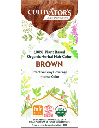 Tinte orgánico Castaño Dorado Cultivator's 100 gr. Ecocert