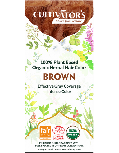 Tinte orgánico Castaño Dorado Cultivator's 100 gr. Ecocert