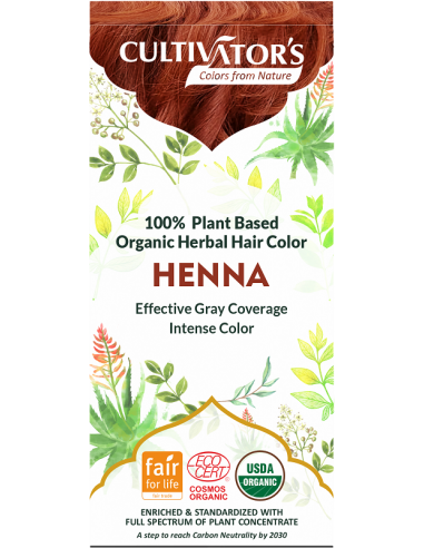 Tinte Henna orgánico Cultivator's 100 gr. Ecocert