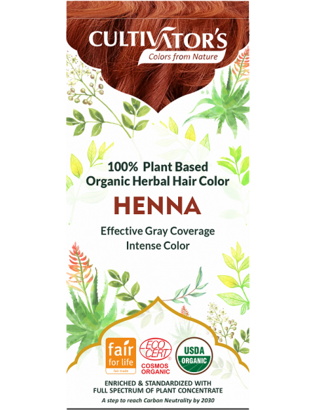 Tinte Henna orgánico Cultivator's 100 gr. Ecocert