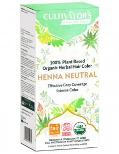 Tinte orgánico Henna Neutra - Platino Cultivator's 100 gr. Ecocert
